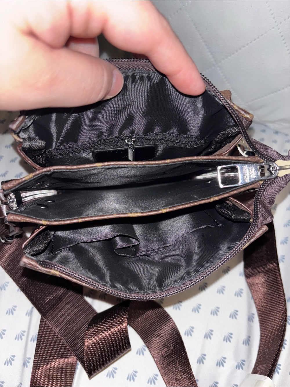 Dark Brown Monogram Messenger Bag please read 👇 - Picture 9 of 9